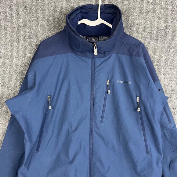 Patagonia blue Full zip pockets Jacket Size M Mesh Lined - Picture 2 of 10